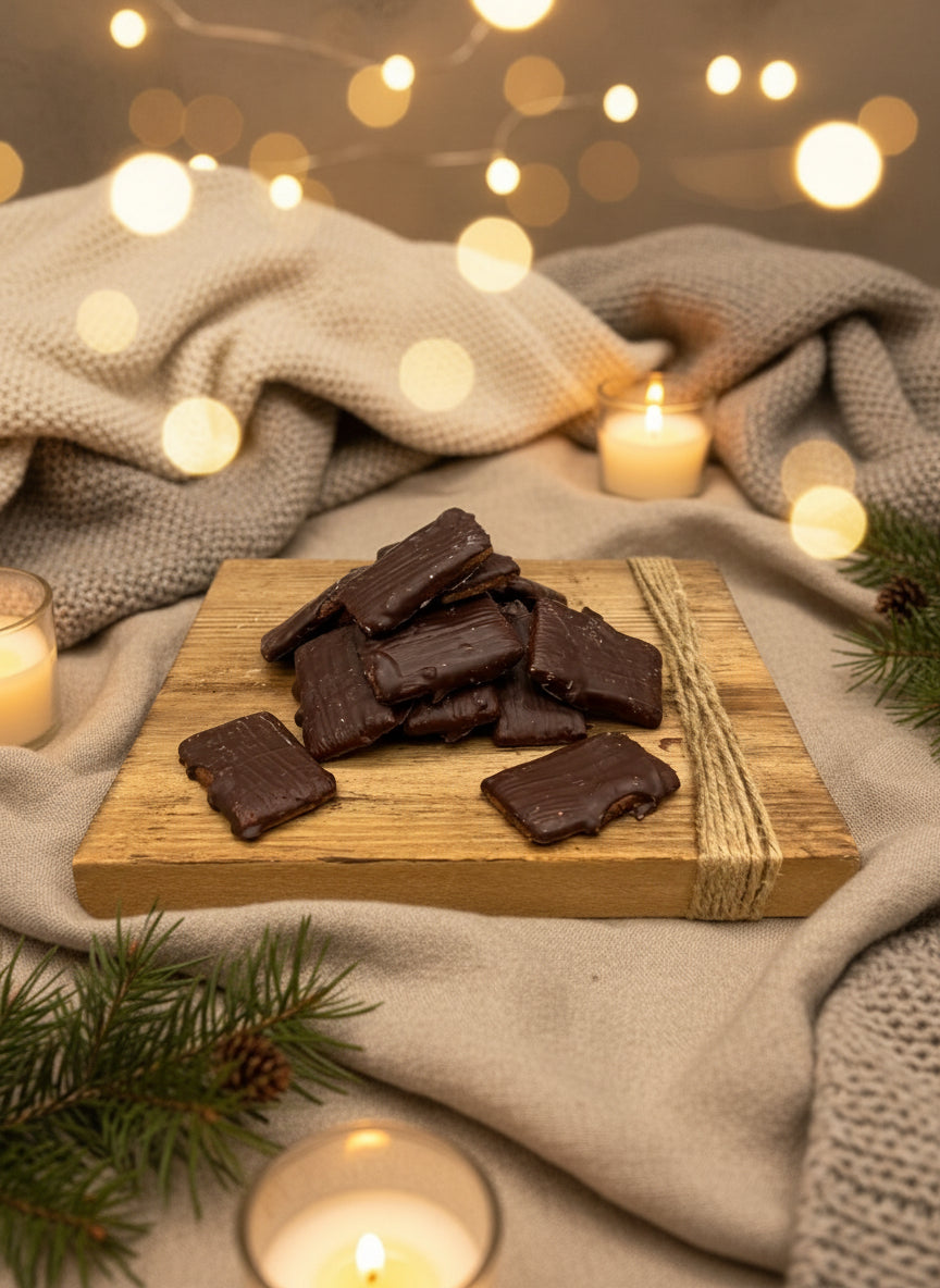 Kräuterprinten mit Zartbitterschokolade