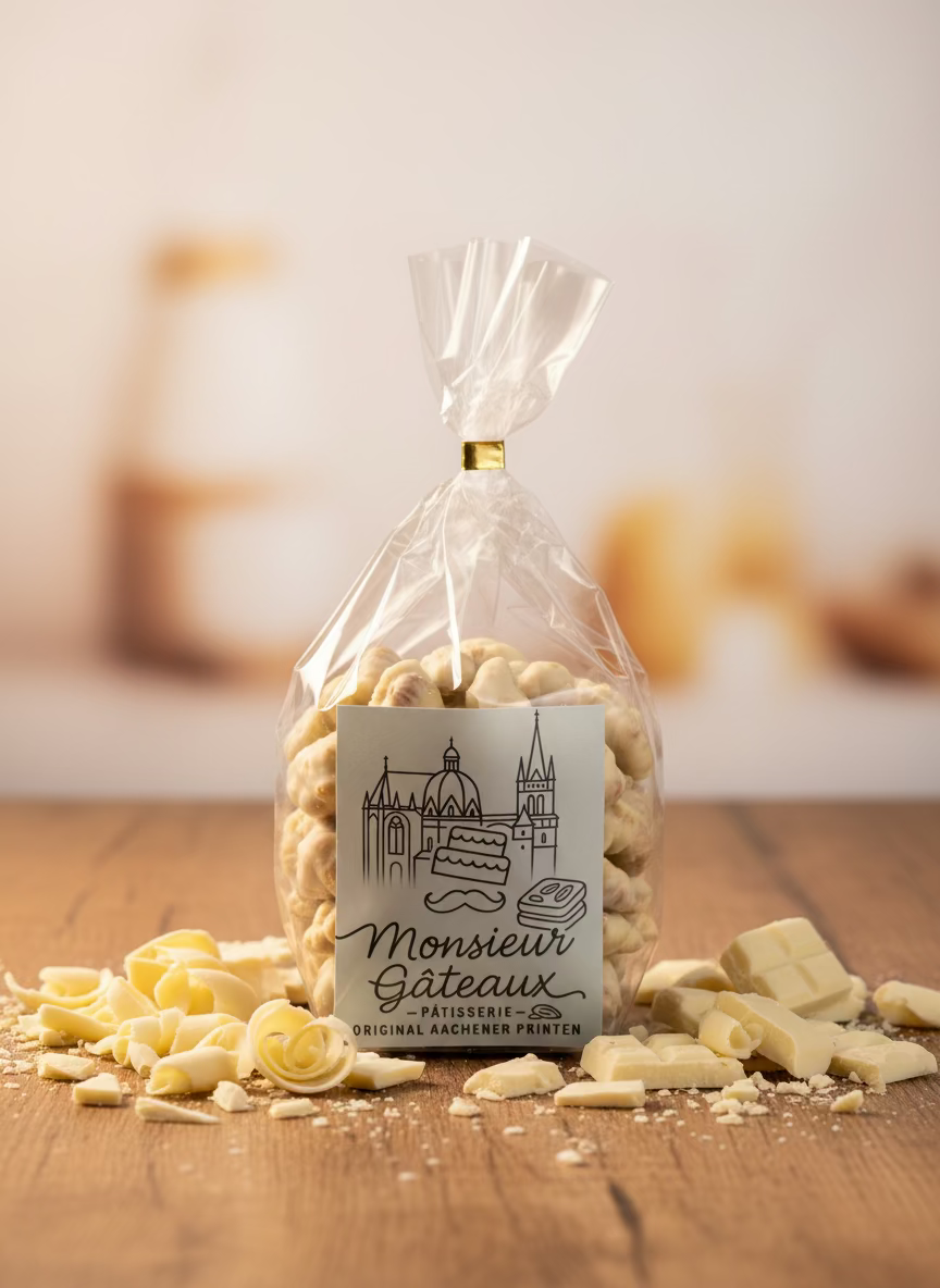 Printen mit Haselnüssen und weißer Schokolade